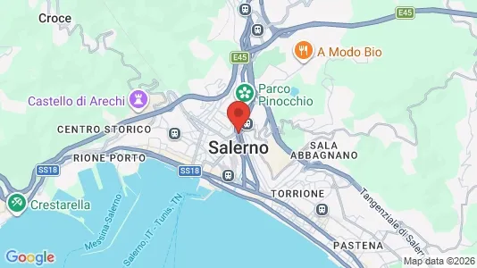 Apartments for rent i Salerno - kort over placeringen