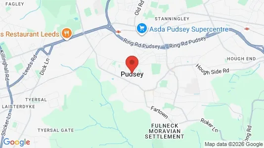 Apartments for rent i Pudsey - West Yorkshire - kort over placeringen