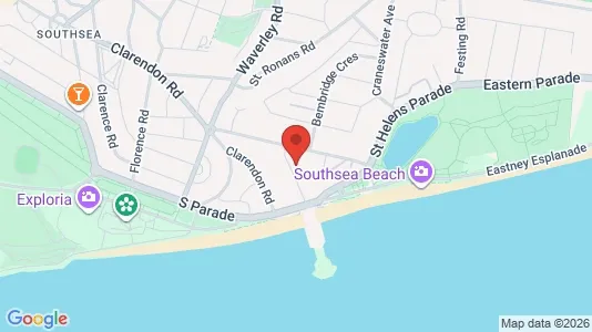 Apartments for rent i Southsea - Hampshire - kort over placeringen