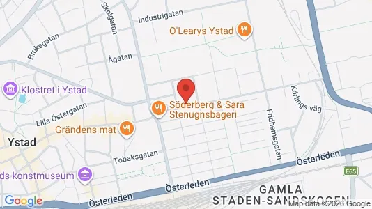 Apartments for rent i Ystad - kort over placeringen