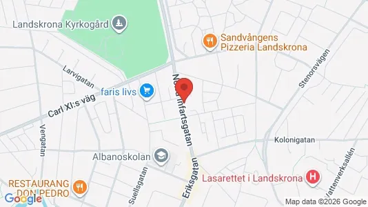 Apartments for rent i Landskrona - kort over placeringen