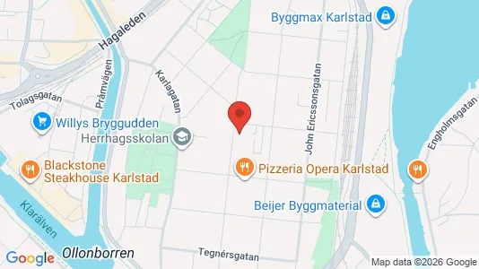 Apartments for rent i Karlstad - kort over placeringen