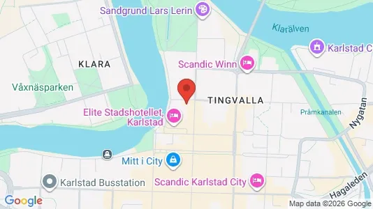 Apartments for rent i Karlstad - kort over placeringen