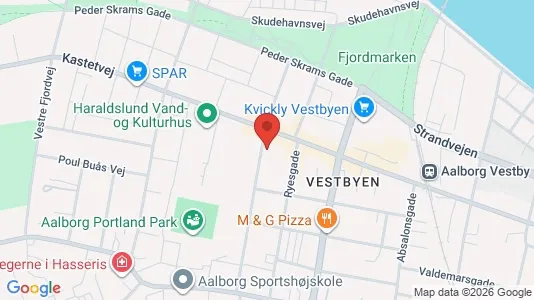 Apartments for rent i Aalborg Center - kort over placeringen