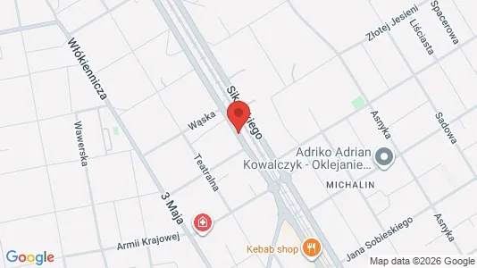 Apartments for rent i Otwocki - kort over placeringen