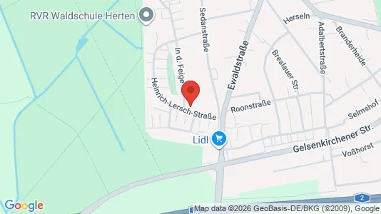 Apartments for rent i Recklinghausen - kort over placeringen
