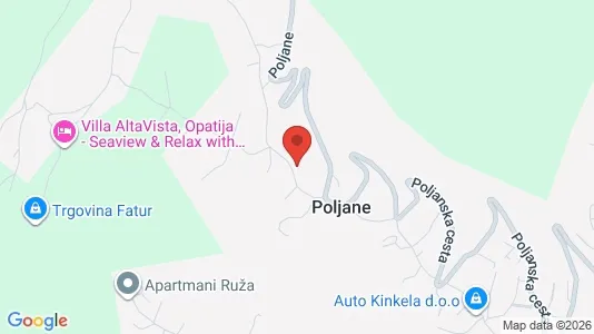 Apartments for rent i Opatija - kort over placeringen