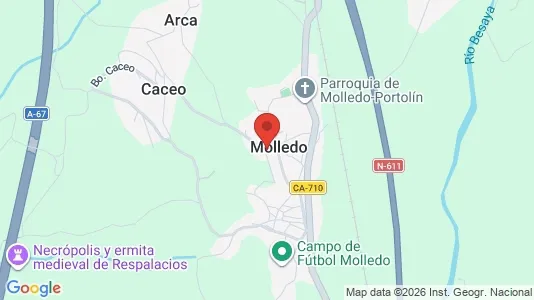 Apartments for rent i Molledo - kort over placeringen
