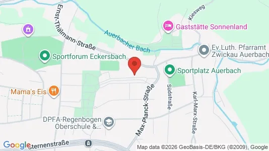 Apartments for rent i Zwickau - kort over placeringen
