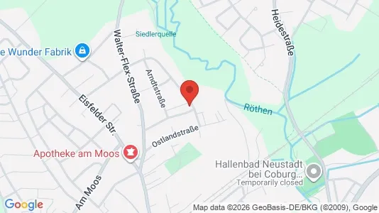 Apartments for rent i Coburg - kort over placeringen