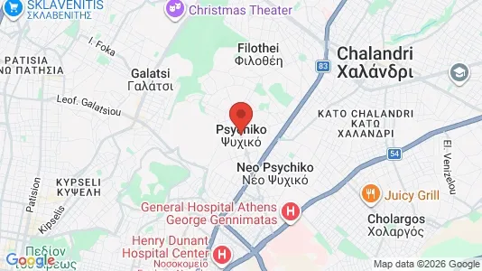 Apartments for rent i Psychiko - kort over placeringen