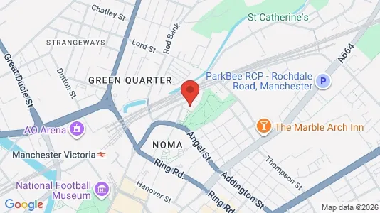 Apartments for rent i Manchester - Lancashire - kort over placeringen