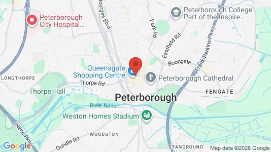 Houses for rent i Peterborough - Cambridgeshire - kort over placeringen