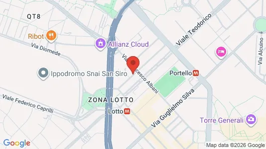Apartments for rent i Milano Zona 7 - Baggio, De Angeli, San Siro - kort over placeringen