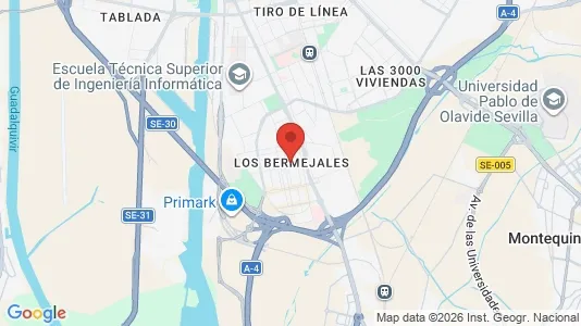 Houses for rent i Los Bermejales - kort over placeringen