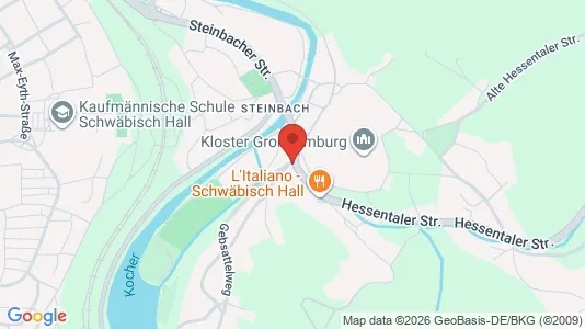 Apartments for rent i Schwäbisch Hall - kort over placeringen