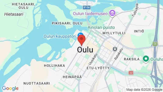 Apartments for rent i Oulu - kort over placeringen