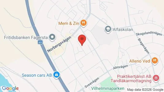 Apartments for rent i Fagersta - kort over placeringen