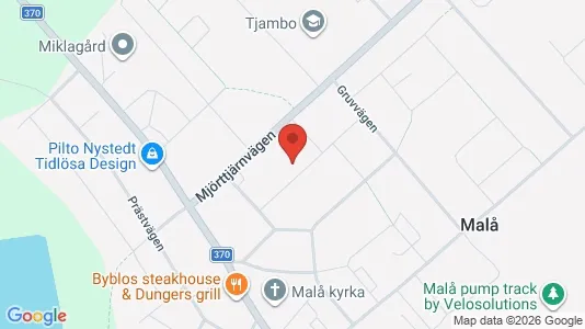 Apartments for rent i Malå - kort over placeringen