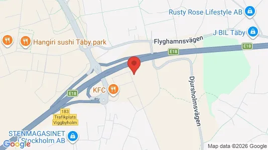 Apartments for rent i Täby - kort over placeringen