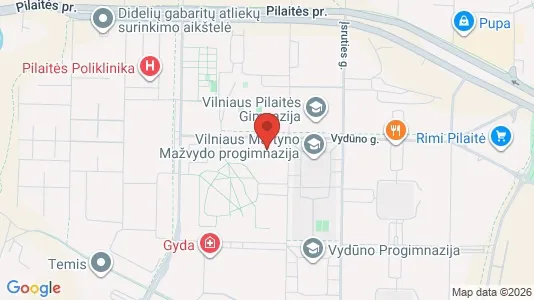 Apartments for rent i Vilnius Pilaitė - kort over placeringen