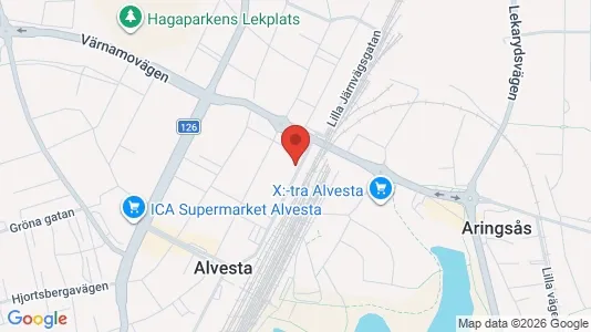 Apartments for rent i Alvesta - kort over placeringen