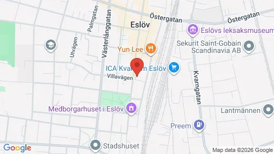 Apartments for rent i Eslöv - kort over placeringen