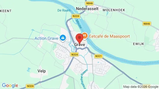 Apartments for rent i Grave - kort over placeringen