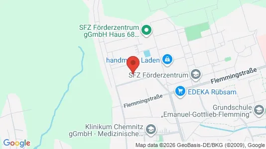 Apartments for rent i Chemnitz - kort over placeringen