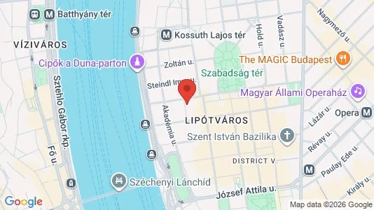 Apartments for rent i Budapest Belváros-Lipótváros - kort over placeringen