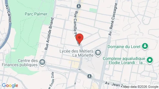 Apartments for rent i Bordeaux - kort over placeringen
