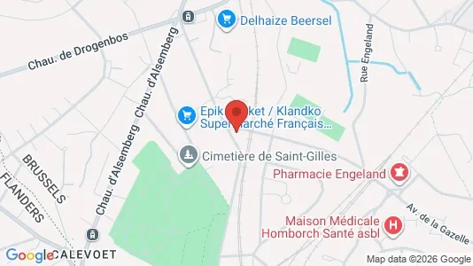 Apartments for rent i Brussels Ukkel - kort over placeringen