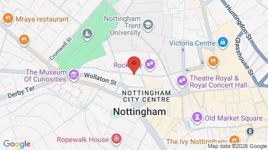 Apartments for rent i Nottingham - Nottinghamshire - kort over placeringen