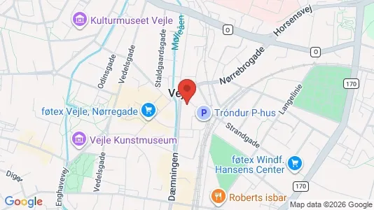 Apartments for rent i Vejle Center - kort over placeringen