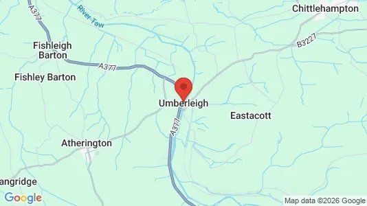 Apartments for rent i Umberleigh - Devon - kort over placeringen