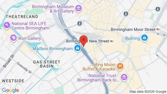 Apartments for rent i Birmingham - West Midlands - kort over placeringen