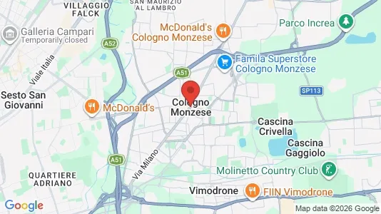 Apartments for rent i Cologno Monzese - kort over placeringen