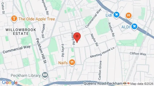 Apartments for rent i London SE15 - kort over placeringen