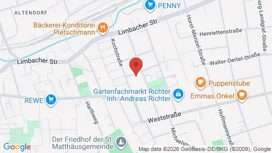 Apartments for rent i Chemnitz - kort over placeringen