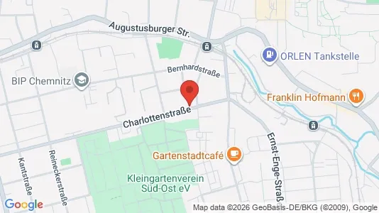 Apartments for rent i Chemnitz - kort over placeringen