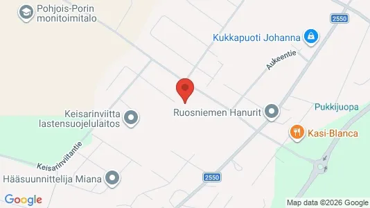 Apartments for rent i Pori - kort over placeringen