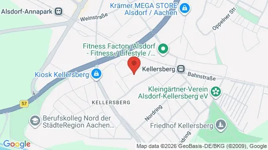 Apartments for rent i Aachen - kort over placeringen