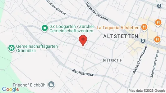 Apartments for rent i Zürich Distrikt 9 - kort over placeringen