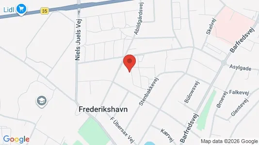 Apartments for rent i Frederikshavn - kort over placeringen