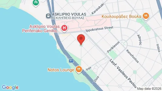 Apartments for rent i Glyfada - kort over placeringen