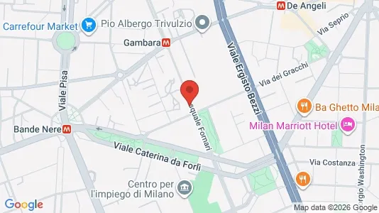 Rooms for rent i Milano Zona 6 - Barona, Lorenteggio - kort over placeringen
