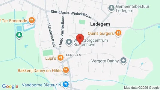 Apartments for rent i Ledegem - kort over placeringen