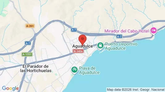 Apartments for rent i Aguadulce - kort over placeringen