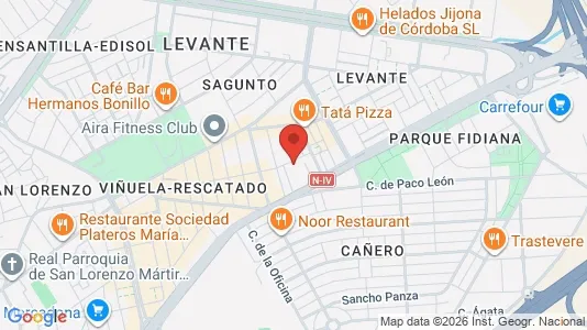 Apartments for rent i Córdoba - kort over placeringen