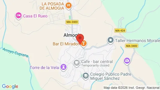 Apartments for rent i Almogía - kort over placeringen